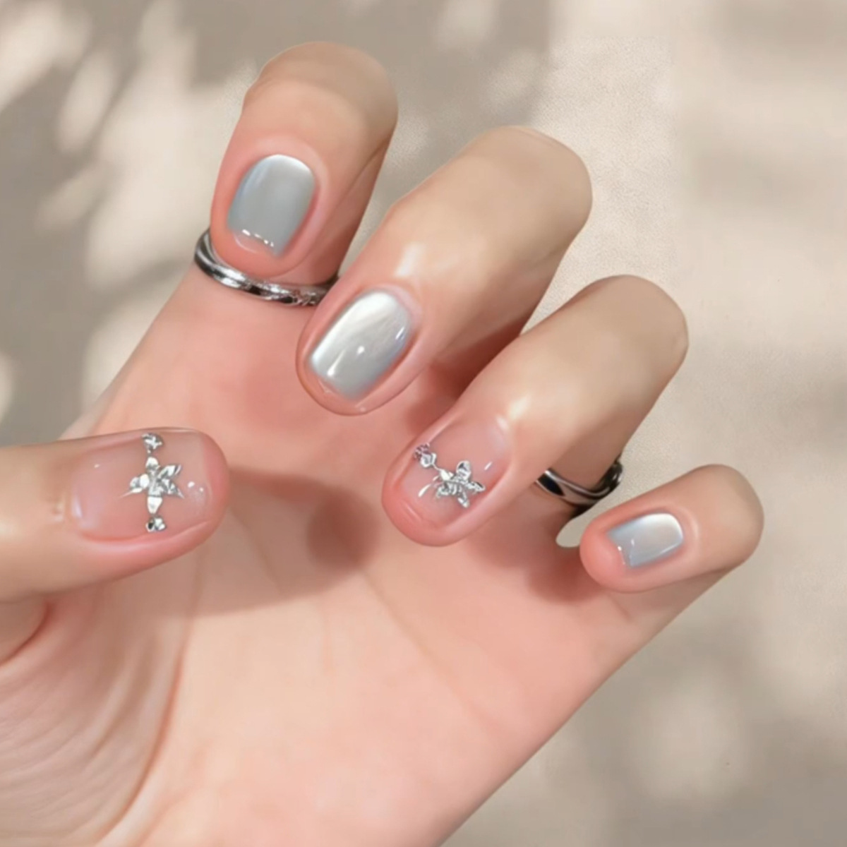 Nail Art Inspo - 24 Pezzi di Unghie Finte con