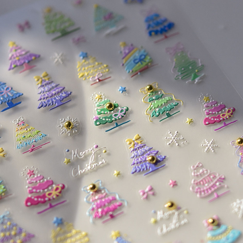 Nail Art Xmas Stickers - Decalcomanie per adesivi per nail art