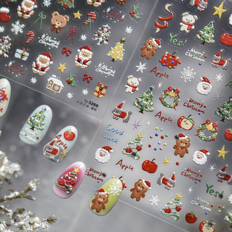 Adesivi per Unghie Natalizi 3D - Nail Art Xmas Stickers recensione e prezzo