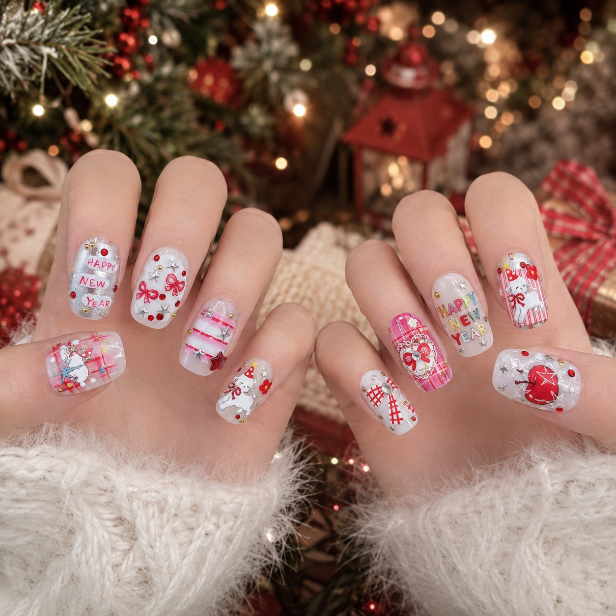 Adesivi per Unghie Festivi Ros - Nail Art Xmas Stickers recensione e prezzo