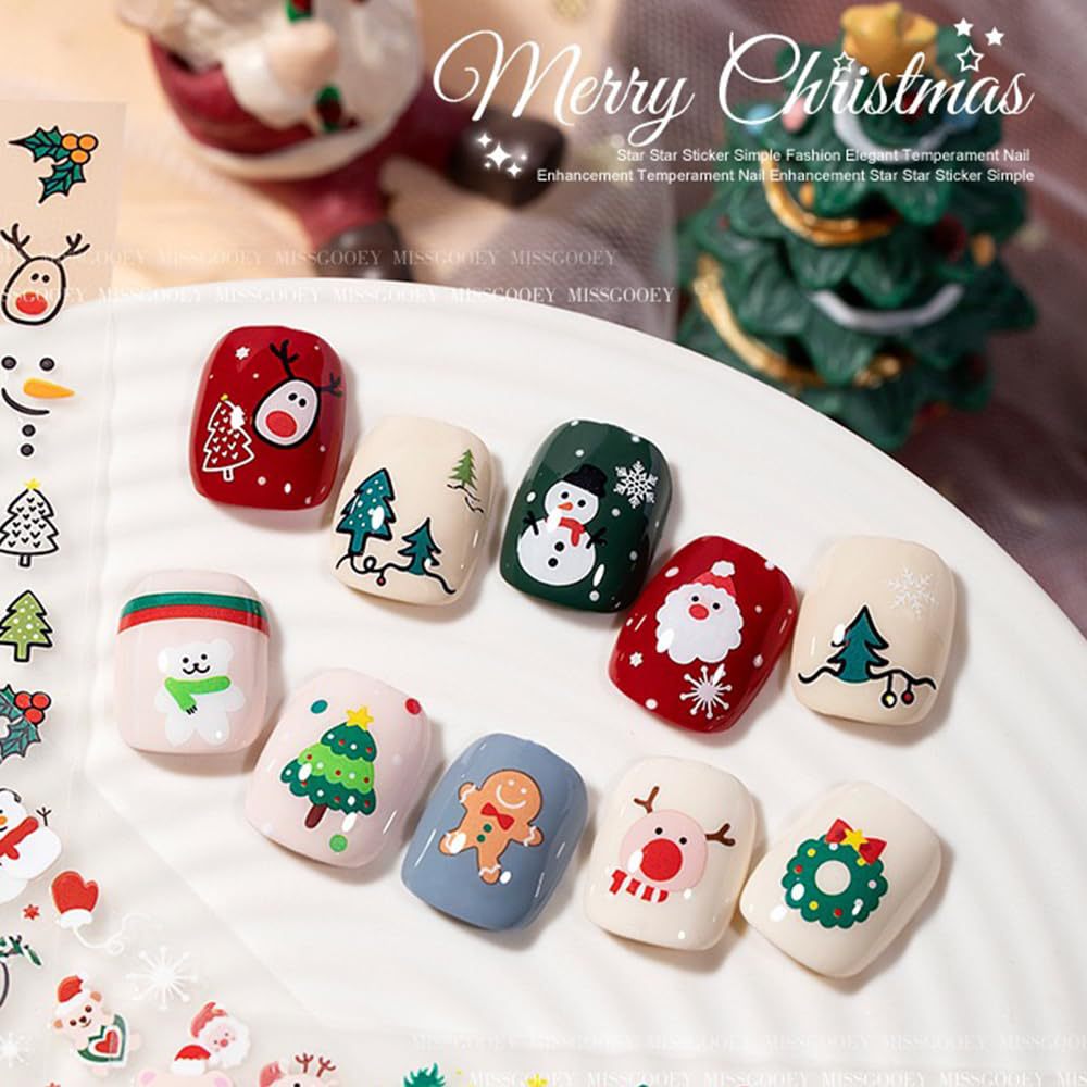 30 Fogli di Adesivi per Unghie - Nail Art Xmas Stickers recensione e prezzo