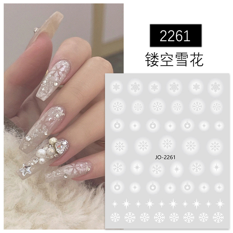 Nail Art Decalcomanie 3D Fiocc - Nail Art Xmas Stickers recensione e prezzo