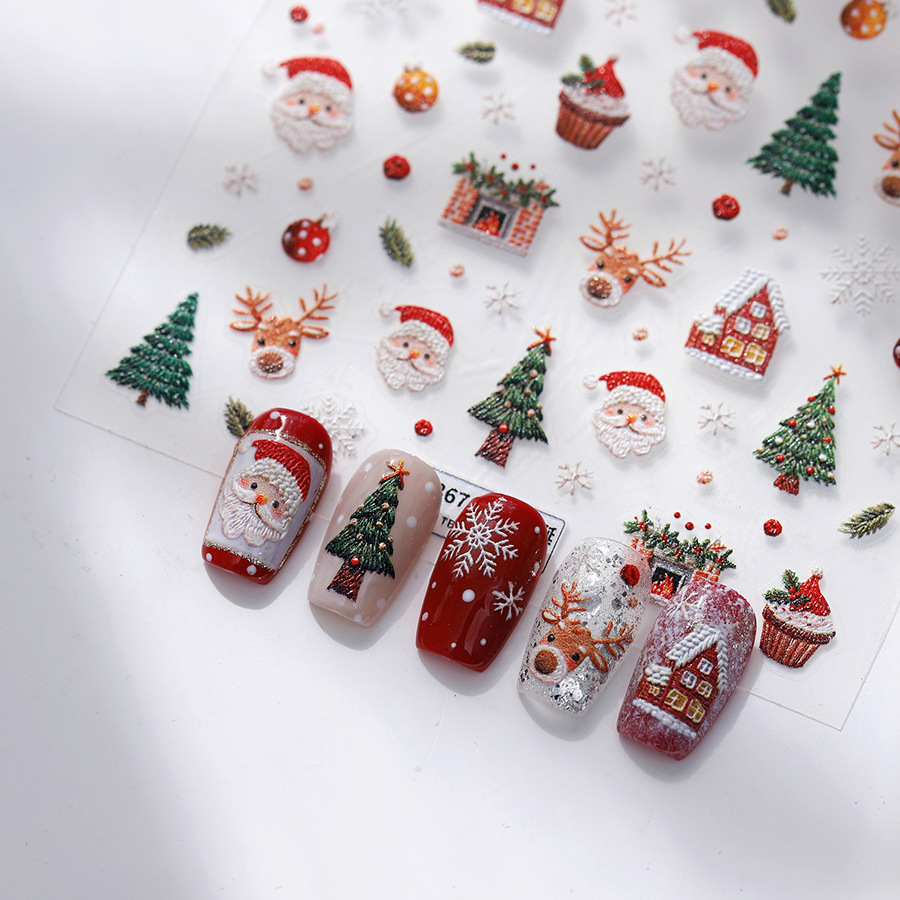Simpatici adesivi per unghie c - Nail Art Xmas Stickers recensione e prezzo