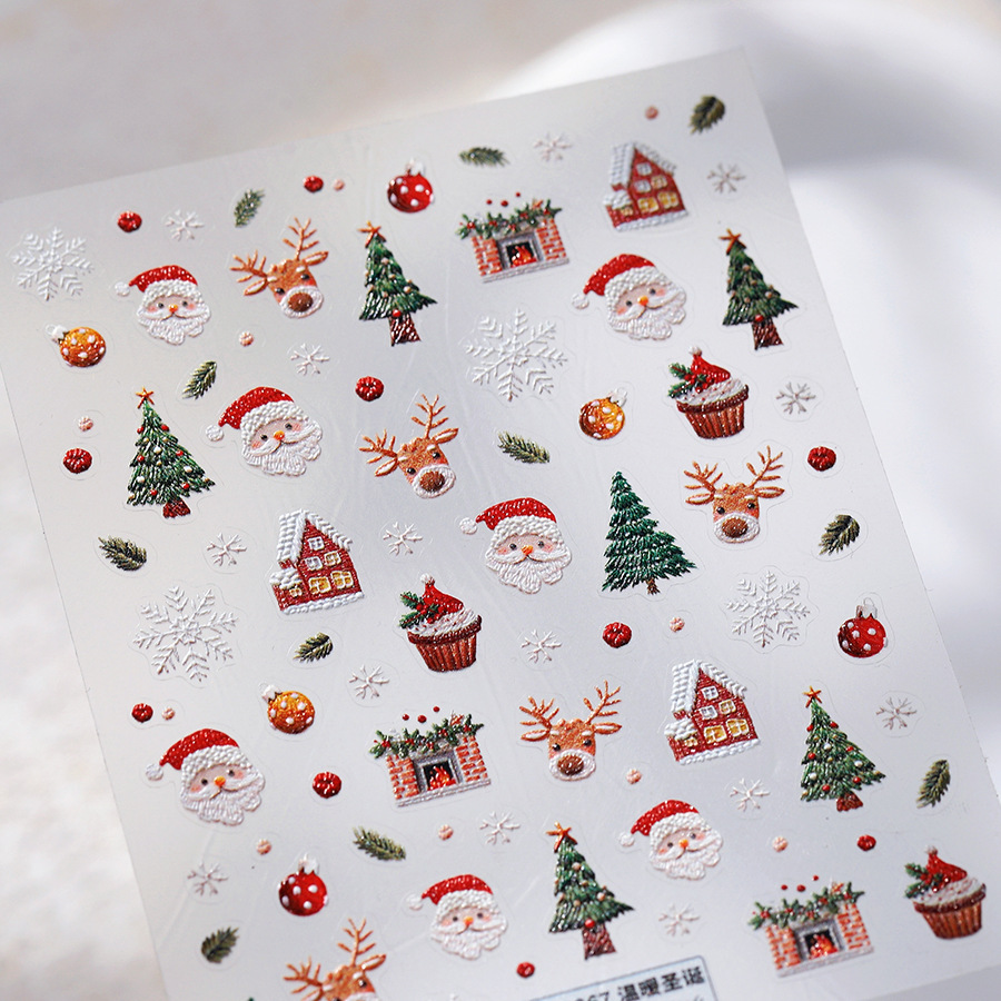 Simpatici adesivi per unghie c - Nail Art Xmas Stickers recensione e prezzo