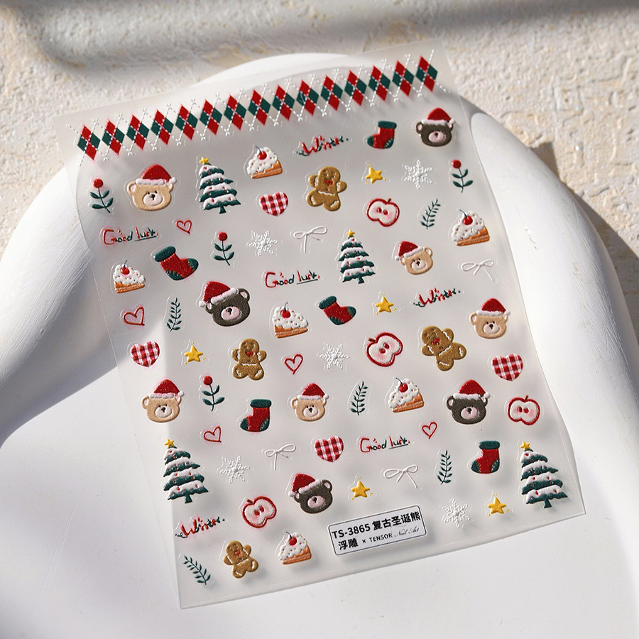 Simpatici adesivi per unghie c - Nail Art Xmas Stickers recensione e prezzo